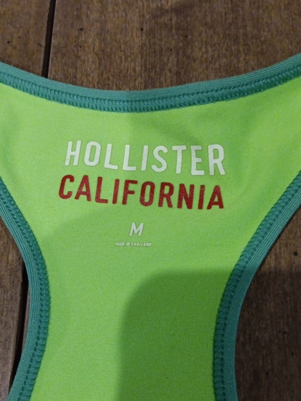 Hollister Lime & Teal Racerback Tank - Picture 2 of 4